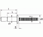 REMACHE MULTILOCK BRALO ALUMINIO / ALUMINIO CABEZA ALOMADA